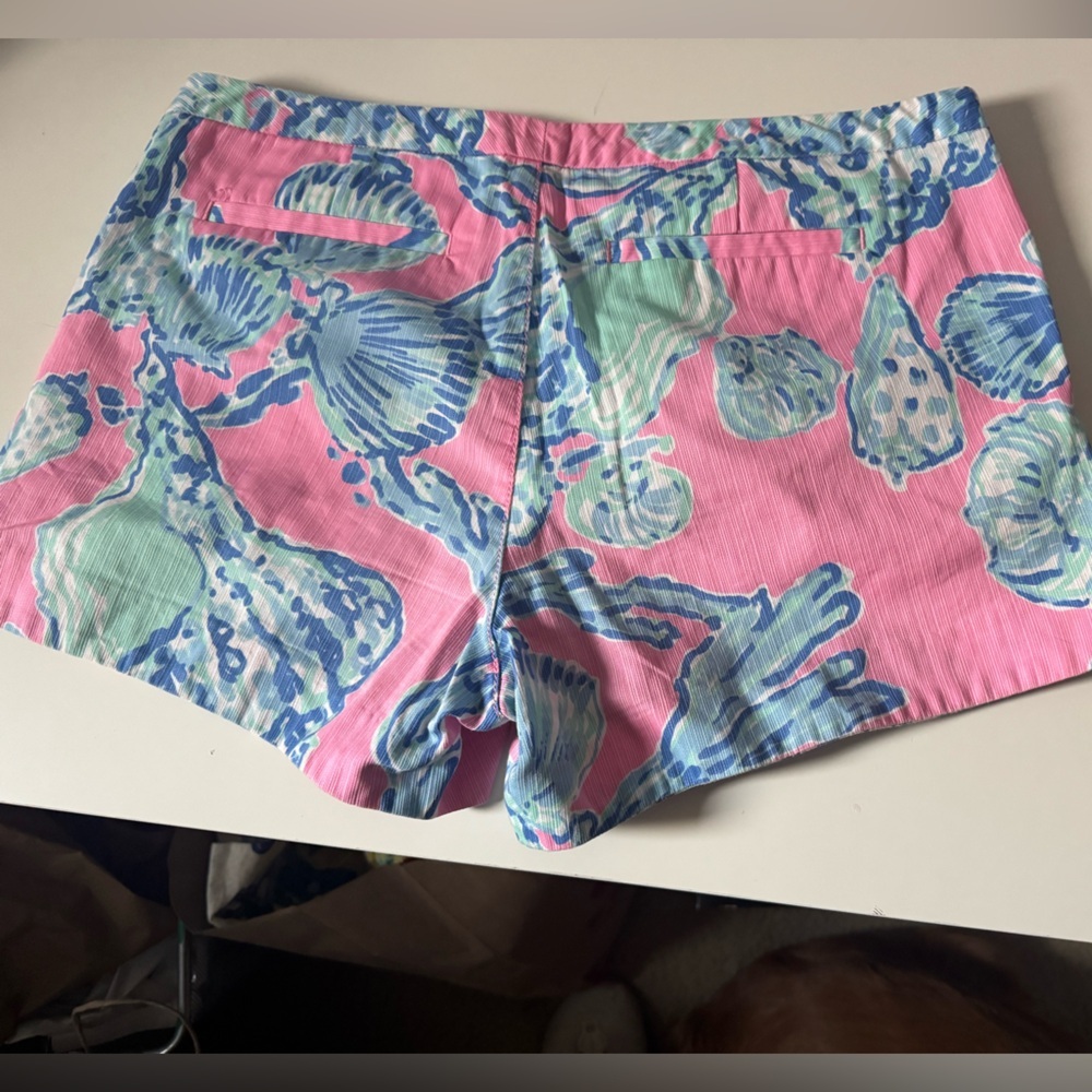 Lilly Pulitzer 8 Adie Shorts Capri Pink Samba 4" Inseam Preppy Colorful Coastal - Picture 7 of 13